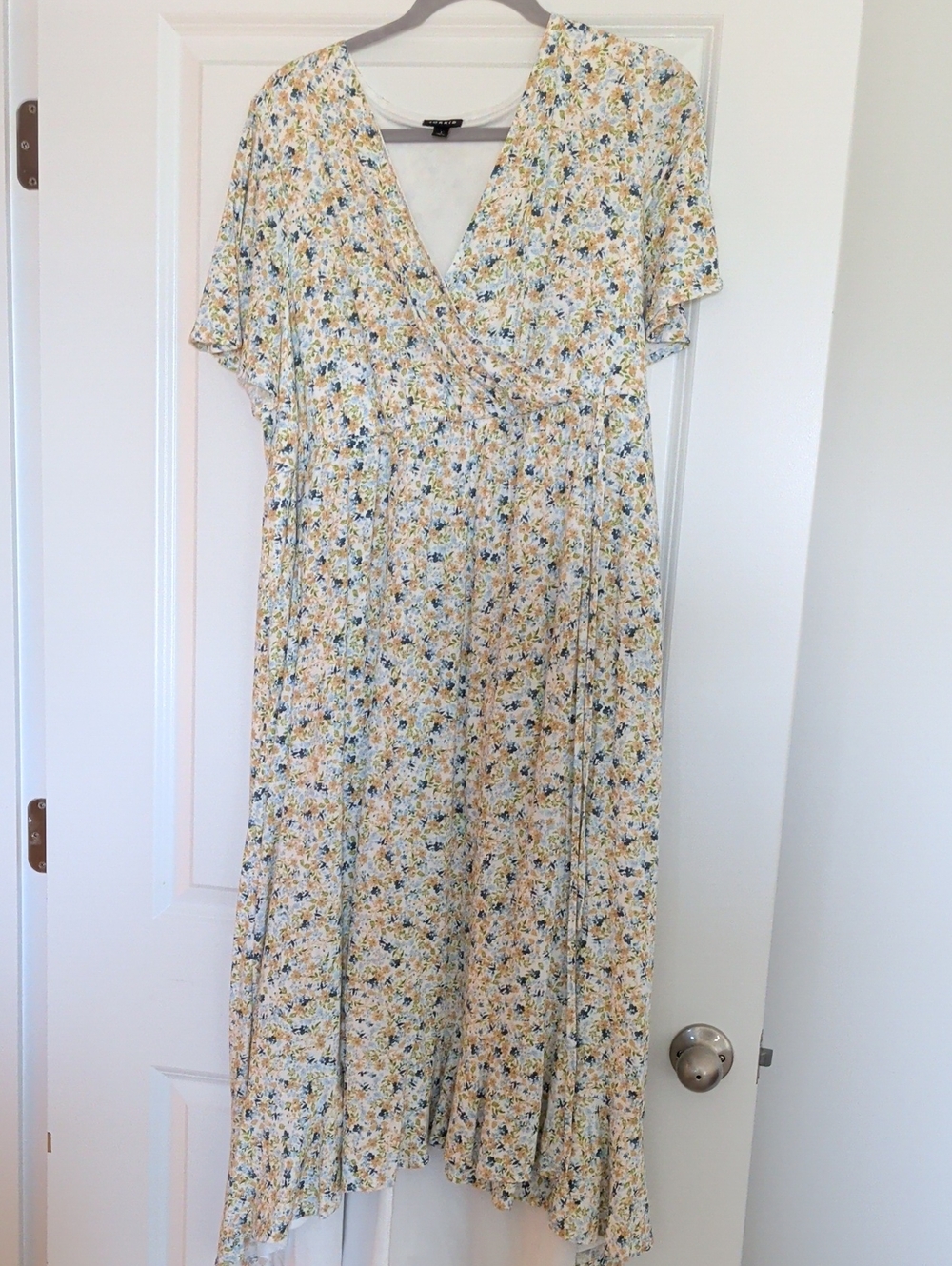 Torrid Yellow Floral Maxi Dress